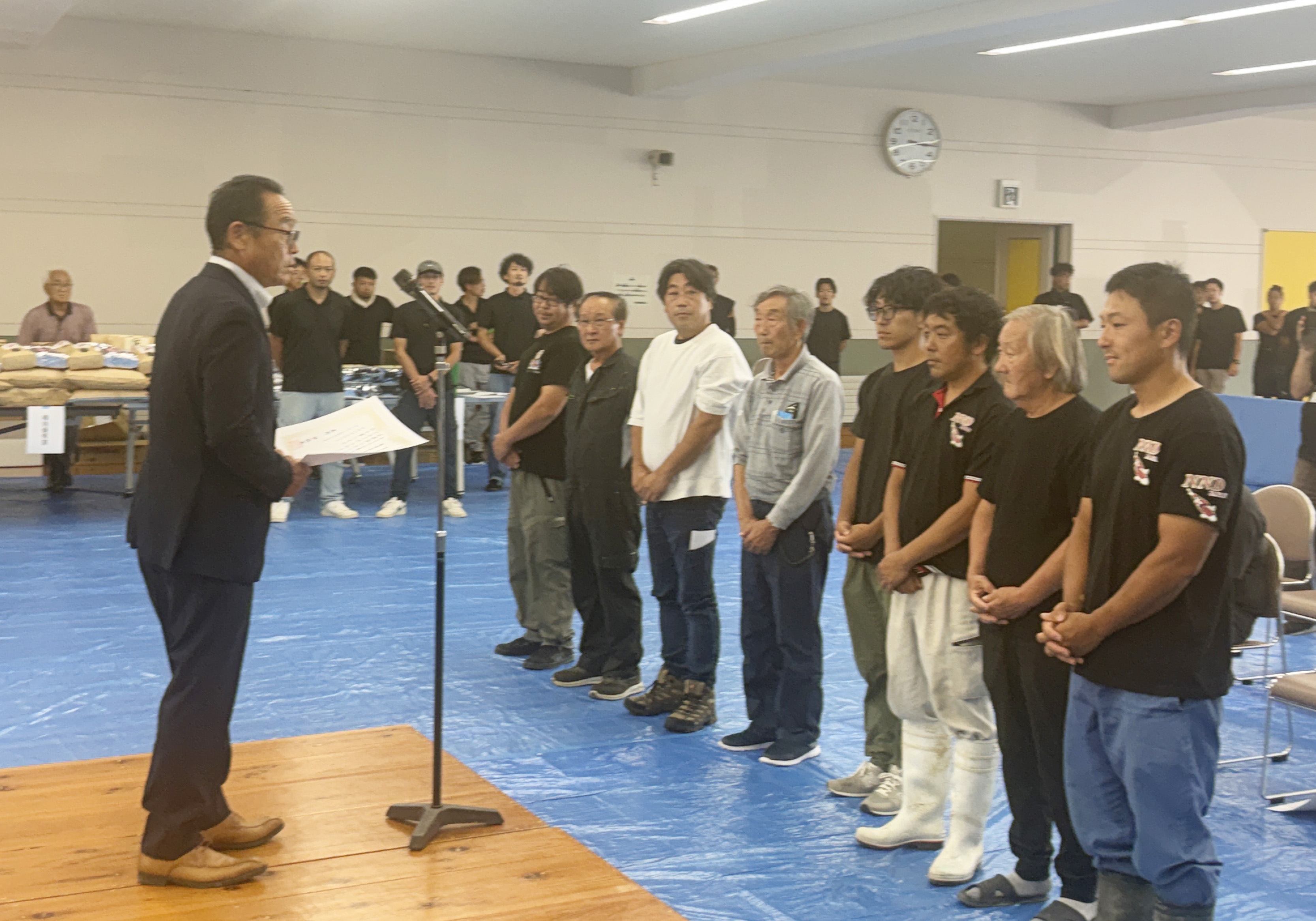 2026年田上がり品評会表彰式写真1
